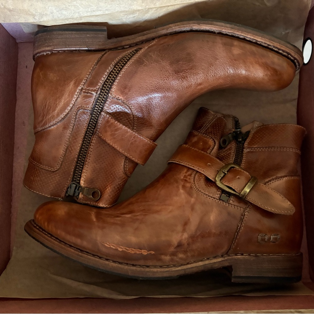 BEDSTÜ BECCA Tan Rustic ankle boots - Picture 5 of 6